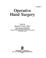Cover of: Operative hand surgery