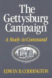 Cover of: The Gettysburg Campaign by Edwin B. Coddington
