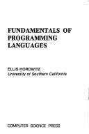 Cover of: Fundamentals of programming languages by Ellis Horowitz