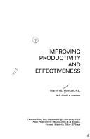 Cover of: Improving productivity and effectiveness by Marvin Everett Mundel