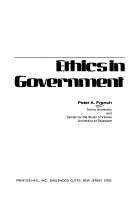 Cover of: Ethics in government