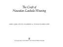 Cover of: The craft of Hawaiian lauhala weaving