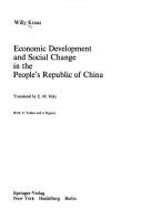 Cover of: Economic development and social change in the People's Republic of China