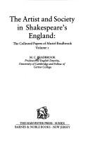 Cover of: Artist and society in Shakespeare