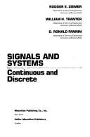 Signals and systems by Rodger E. Ziemer