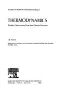 Thermodynamics by Jurgen M. Honig