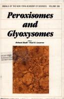 Cover of: Peroxisomes and glyoxysomes | 