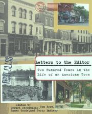 Cover of: Letters to the editor: two hundred years in the life of an American town