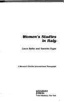 Cover of: Women's studies in Italy