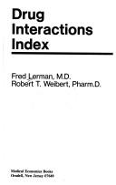 Cover of: Drug interactions index