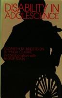 Disability in adolescence by Elizabeth Marian Anderson