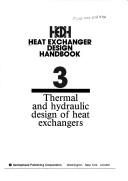 Cover of: Thermal and hydraulic design of heat exchangers