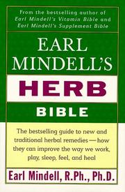 Cover of: Earl Mindells Herb Bible by Earl Mindell