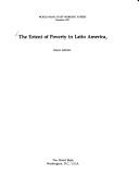 Cover of: The extent of poverty in Latin America