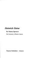 Cover of: Heinrich Heine