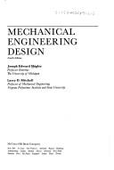Cover of: Mechanical engineering design by Joseph Edward Shigley