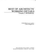 Cover of: Best of Architects' working details