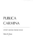 Cover of: Publica carmina by Harry B. Evans