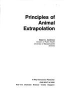 Cover of: Principles of animal extrapolation by Edward J. Calabrese