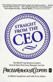 Cover of: Straight from the CEO | 