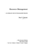 Cover of: Resource management | Paul S. Bender