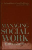 Cover of: Managing social work