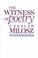 Cover of: The witness of poetry