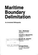Cover of: Maritime boundary delimitation by Ted L. McDorman