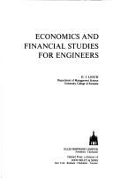 Cover of: Economics and financial studies for engineers