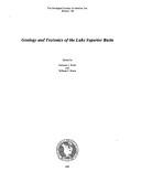 Cover of: Geology and tectonics of the Lake Superior Basin. Edited by Richard John Wold and William J. Hinze