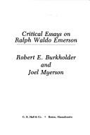 Cover of: Critical essays on Ralph Waldo Emerson