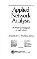 Cover of: Applied network analysis: a methodological introduction