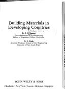 Cover of: Building materials in developing countries | R. J. S. Spence