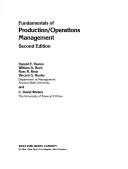 Cover of: Fundamentals of production/operations management