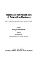 Cover of: International handbook of education systems by editors, J. Cameron ... [et al.].