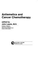 Cover of: Antiemetics and cancer chemotherapy