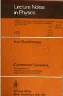 Constrained dynamics by Kurt Sundermeyer