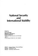 Cover of: National security and international stability