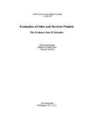 Cover of: Evaluation of sites and services projects: the evidence from El Salvador