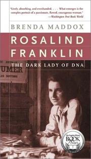 Cover of: Rosalind Franklin by Brenda Maddox