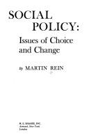 Cover of: Social policy by Martin Rein