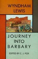 Cover of: Journey into Barbary by Wyndham Lewis