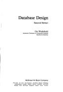 Cover of: Database design by Gio Wiederhold