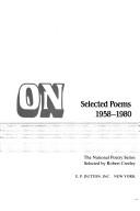 Cover of: Going on: selected poems, 1958-1980
