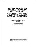 Cover of: Sourcebook of sex therapy, counseling, and family planning