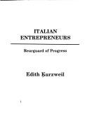 Cover of: Italian entrepreneurs by Edith Kurzweil