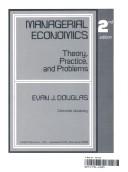 Cover of: Managerial economics by Evan J. Douglas