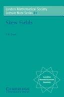 Cover of: Skew fields
