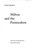 Cover of: Milton and the postmodern