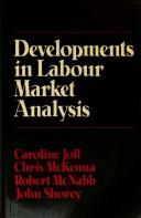 Cover of: Developments in labour market analysis